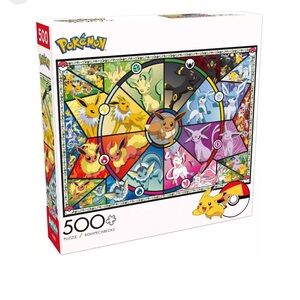 Pokémon - Eevee'S Stained Glass - 500 Piece Jigsaw Puzzle